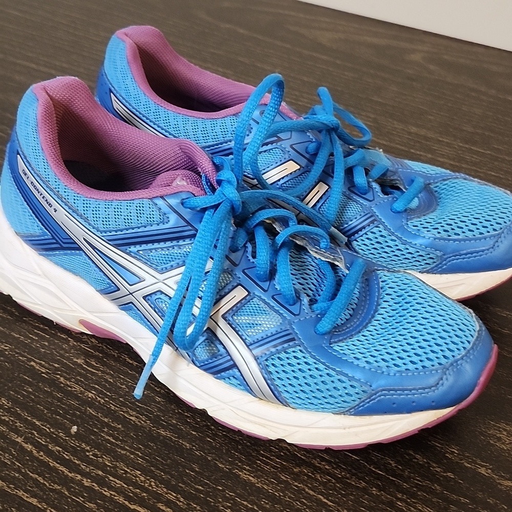 Asics Gel Contend 4 Size 8 Sneakers Blue - Picture 3 of 6